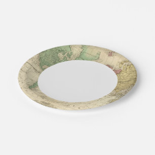 World on Mercators Projection 2 Papieren Bordje