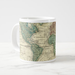 World on Mercators Projection Grote Koffiekop
