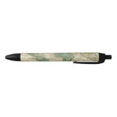 World on Mercators Projection Zwarte Inkt Pen (Bodem)