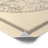 World on the Globular Projection Poster (Hoek)