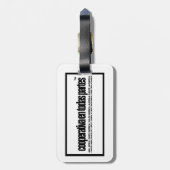 World Our Travel label Bagagelabel (Achterkant verticaal)