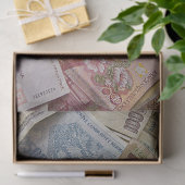 world paper money tissue tissuepapier (Geschenk)