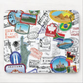 World Passport Pattern Muismat (Voorkant)