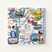 World Passport Pattern Notitieboek (Achterkant)