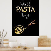 World Pasta Day Sign Poster (Keuken)