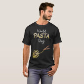 World Pasta Day Sign Poster T-shirt (Voorkant volledig)