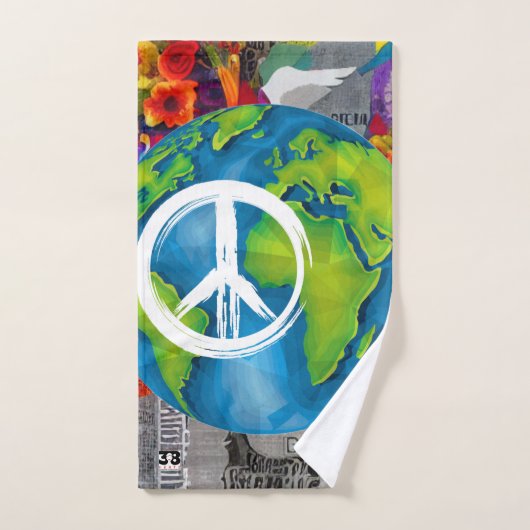 World Peace Bathroom Towel Set Bad Handdoek (Handdoek)