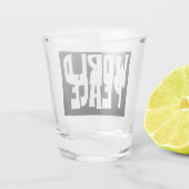 World Peace borrelglas Shot Glas (Achterkant)