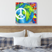 World Peace Canvas Art (Insitu (Slaapkamer))
