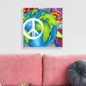 World Peace Canvas Art Afdruk (Insitu (Woonkamer))