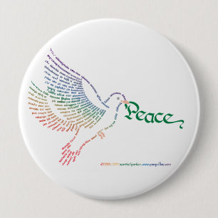 World Peace Dove Button