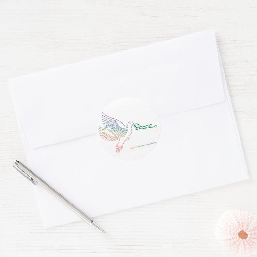 World Peace Dove Stickers (Envelop)