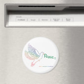 World Peace duif magneet (Insitu (Vaatwasser))