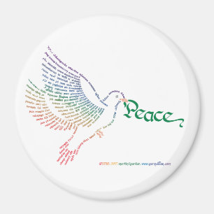World Peace duif magneet