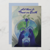 World Peace Flat Holiday Card Feestdagenkaart (Voorkant / Achterkant)