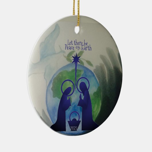 World Peace Flat Ornament (Rechts)