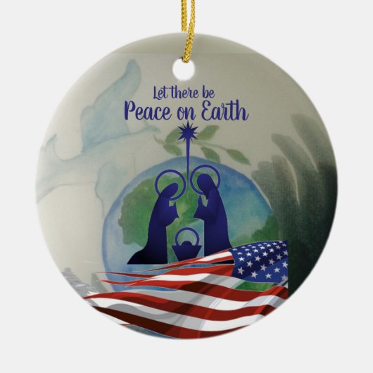 World Peace Flat Ornament (Voorkant)