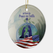 World Peace Flat Ornament (Links)