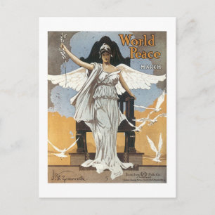 World Peace March  Songbook Hoesje Briefkaart