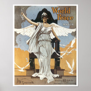 World Peace March Songbook Hoesje Poster