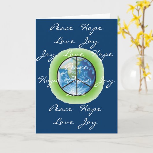 World Peace Note-kaart Kaart (Gele Bloem)