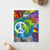 World Peace Note-kaarten Notitiekaartje (Voorkant / Achterkant in situ)