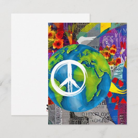 World Peace Note-kaarten Notitiekaartje (Voorkant / Achterkant)