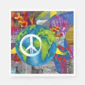 World Peace Paper Napkins Servet (Voorkant)
