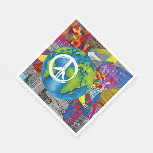 World Peace Paper Napkins Servet (Hoek)
