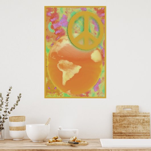 WORLD PEACE-Poster Poster (Keuken)