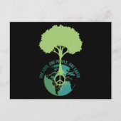 World Peace Sign Tree Earth Briefkaart (Voorkant)