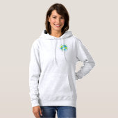 World Peace Sign Wereldbol Hoodie (Voorkant volledig)