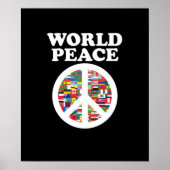 World Peace Support Earth Peace Day Lover Graphic Poster (Voorkant)