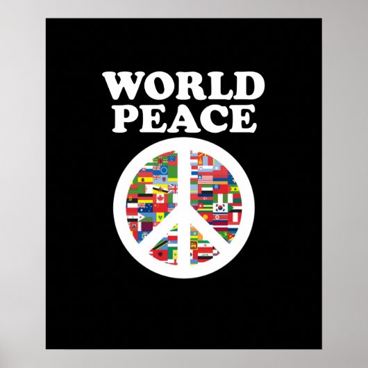 World Peace Support Earth Peace Day Lover Graphic Poster (Voorkant)