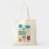 World Peace Symbols Canvas tas (Voorkant)