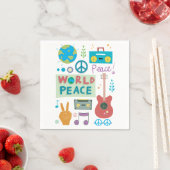 World Peace Symbols Paper Napkins Servetten (Insitu)