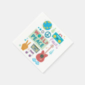 World Peace Symbols Paper Napkins Servetten (Hoek)