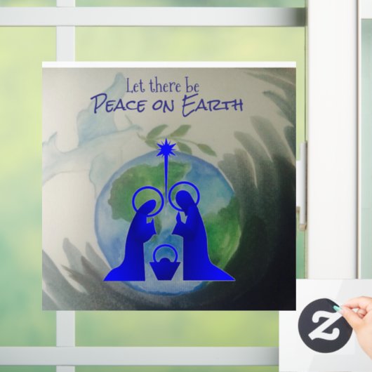 World Peace Window Clings Raamsticker (Huis)