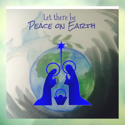 World Peace Window Clings Raamsticker (Vel 3)