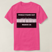 World Piano Day March T-shirt (Design voorkant)