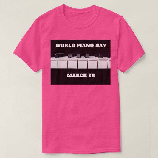 World Piano Day March T-shirt (Design voorkant)
