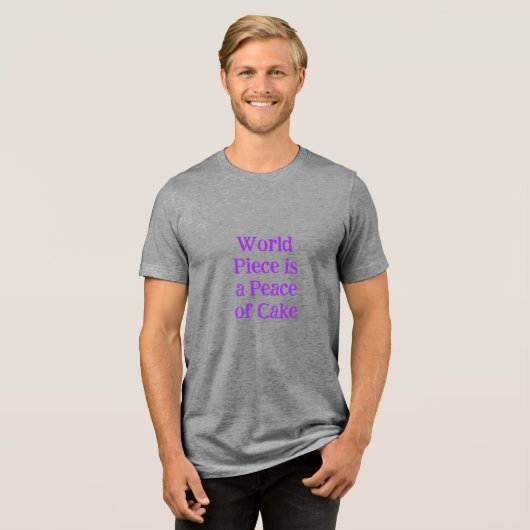 World Piece  / Give Piece Tee Shirt (Voorkant volledig)
