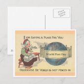 World Post Day Briefkaart (Voorkant / Achterkant)