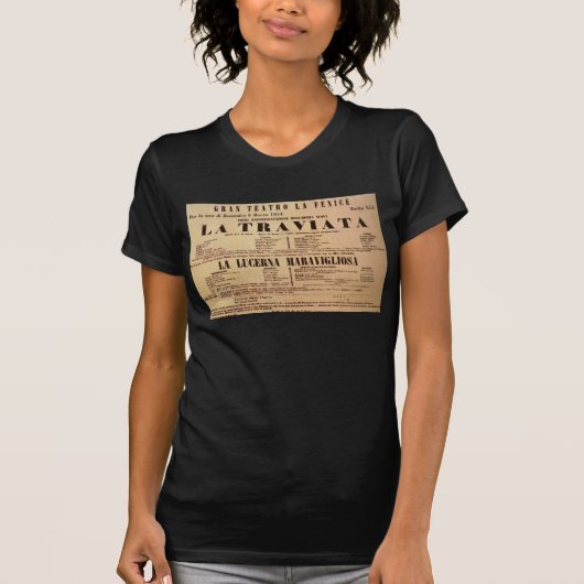 World Premiere Poster van La Traviata (1853) T-shirt (Voorkant)