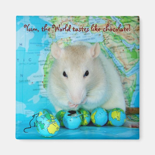 World Rat Day magneet (Voorkant)