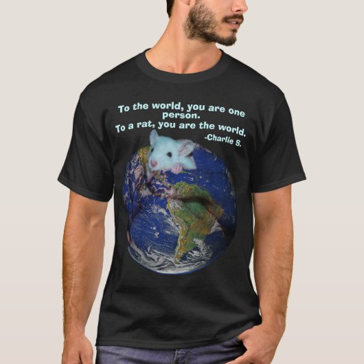 World Rat Shirt (donker) (Voorkant)