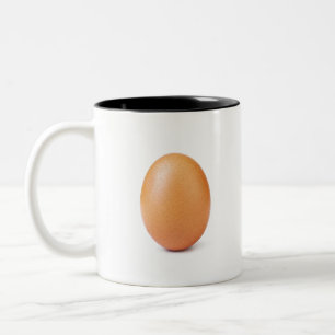 World Record Instagram Egg Tweekleurige Koffiemok