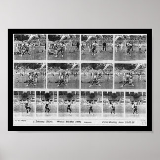 World Record Javelin Poster