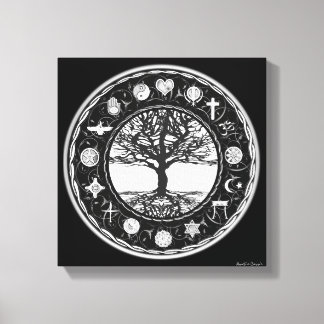World Religies Canvas Afdruk