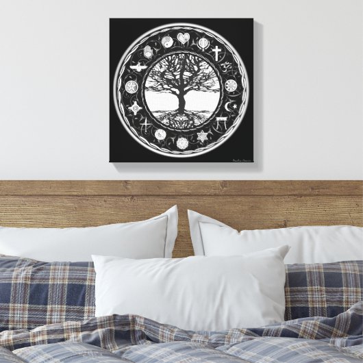 World Religies Canvas Afdruk (Insitu (Slaapkamer))